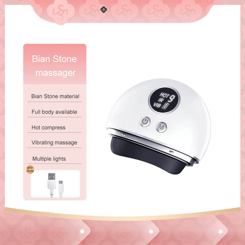 Hot Scraping Microcurrent Vibration Face Massager Remove Wrinkles Beauty Personal Care Guasha Machine Gua Sha