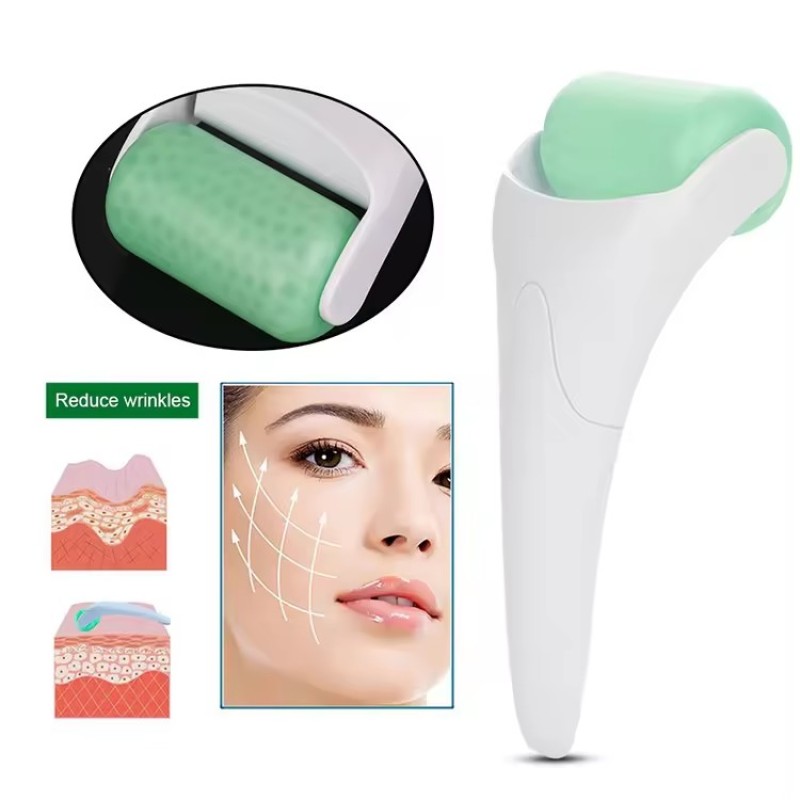 Fashion Freeze Ice Roller for Face Silicone Massager Roller Anti Wrinkle Skin Care Whitening Face Reduce Wrinkles