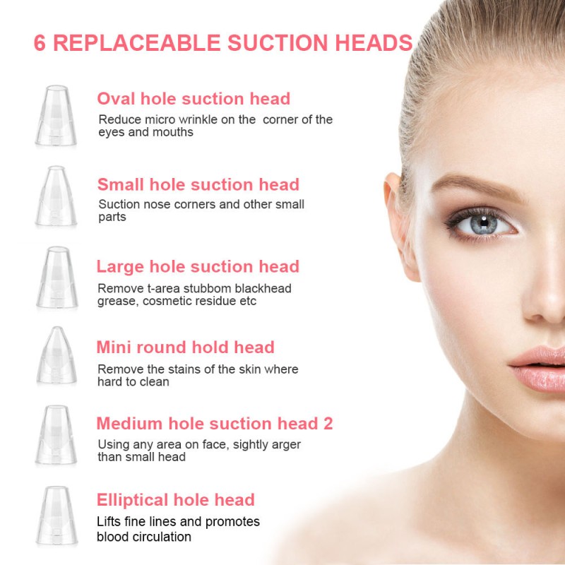 OEM Pore Cleaner Blackhead Remover Vacuum Electric Nose Face Deep Cleansing Skin Care Machine Birthday Gift