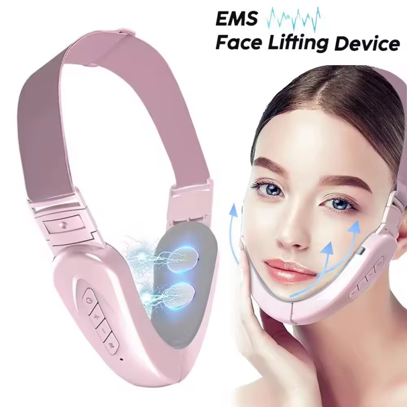Slight Electric Current Stereoscopic Reshaping of Face Contouring Foldable Design Carry Mini Slimming Beauty Container
