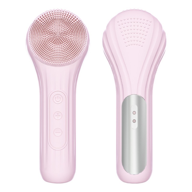 2 in 1 Wholesale Silicone Sonic Vibration Facial Cleaning Brushes Massage Beauty Products Electric Cleaning Brush Tool