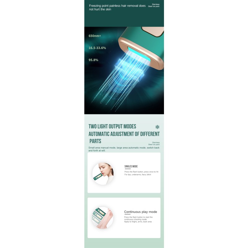 Ice Cool Hair Removal Hot Sale Handset Ipl Hot Sale Hair Removal for Women Portable Ipl Hot Sale Hair Removal Machine