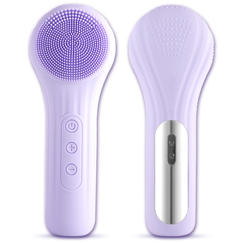 Ipx7 Waterproof Best Electric Scrubber Sonic Massager Face Silicone Facial Cleansing Brush for Exfoliating