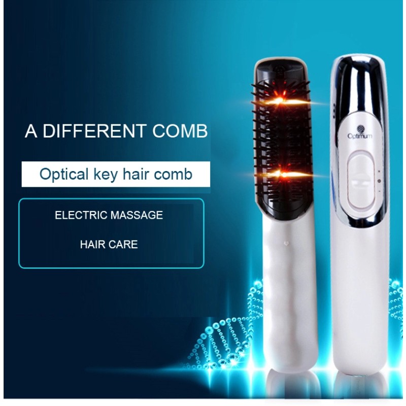 Infrared Laser Hair Growth Comb Styling Hair Loss Growth Treatment Vibrating Comb Hair Scalp Massager Silicone Head Massager