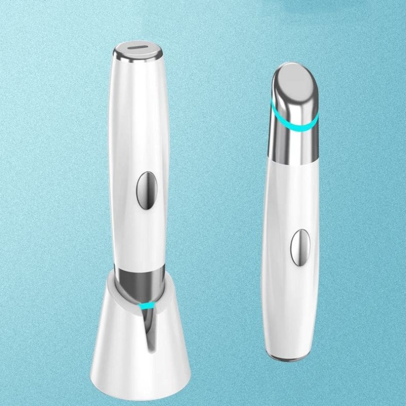 Vibrating Thermal Massager LED Photon Light Therapy Eye Mini Pen Facial Vibration Anti Aging Wrinkle Electric Eye Massager