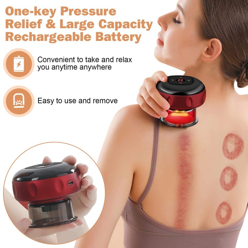 Hot Selling Intelligent Vacuum Therapy Massager With Scraping, Magnetic Suction, Intelligent Red Light Therapy, Cupping