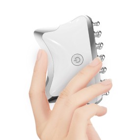 Custom Electric EMS Scraping Health Instrument Therapy Device Handheld Heat Negative Pressure Relax Gua Sha Massage