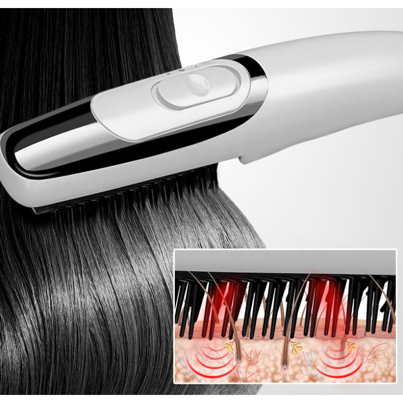 Laser Hair Brush for Regrowth Battery Infrared Hair Massage Comb Hair Growth Comb
