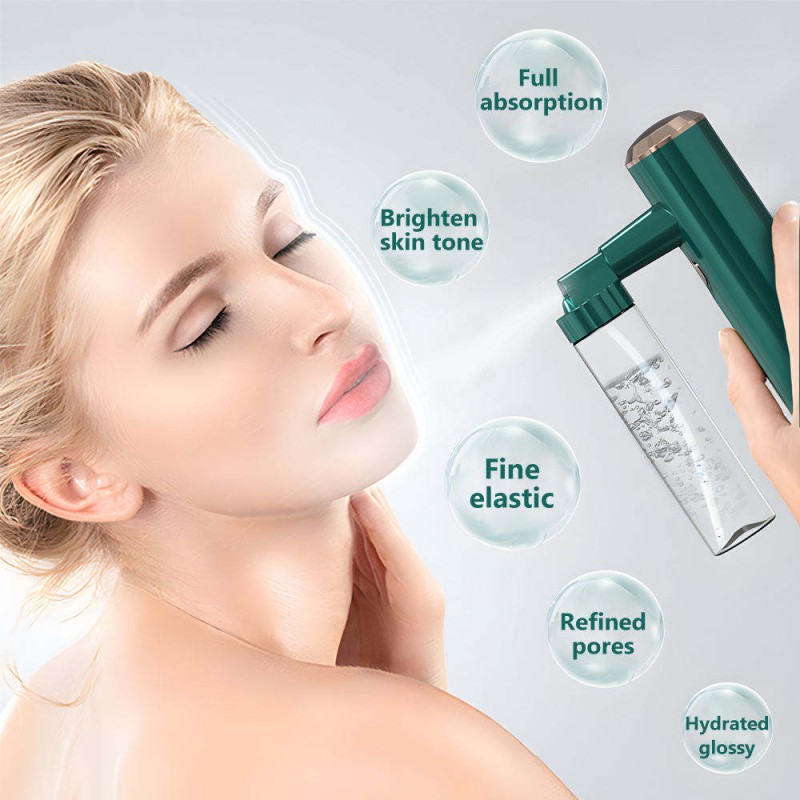Portable Mini Airbrush Moisturizing Steamer Beauty Spray Device Nano Spray Oxygen Injector Facial Nano Mist Sprayer