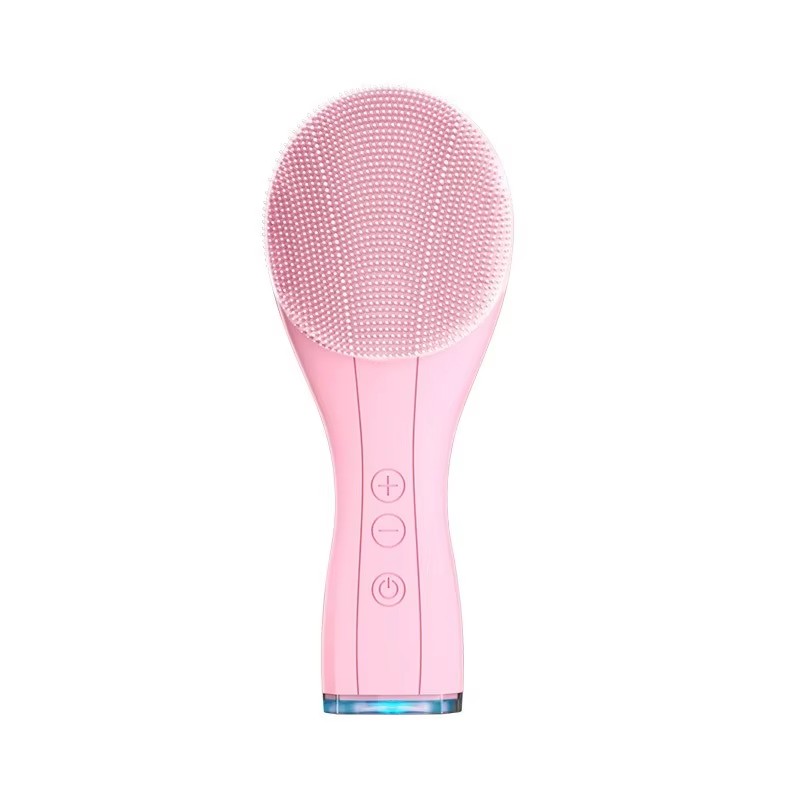 Electric Skin Massager Vibration Face Cleanser Sonic Silicone Facial Cleansing Brush
