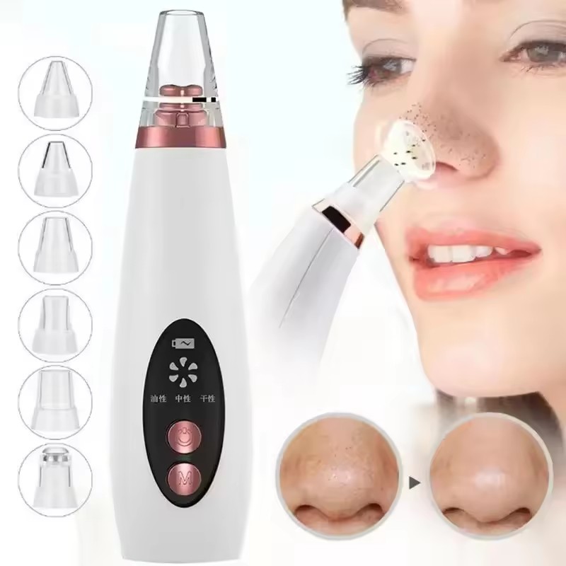 USB Blackhead Black Dot Remover Face Nose Pore Vacuum Skin Care Acne Pore Cleaner Pimple Removal Vacuum Suction Tools