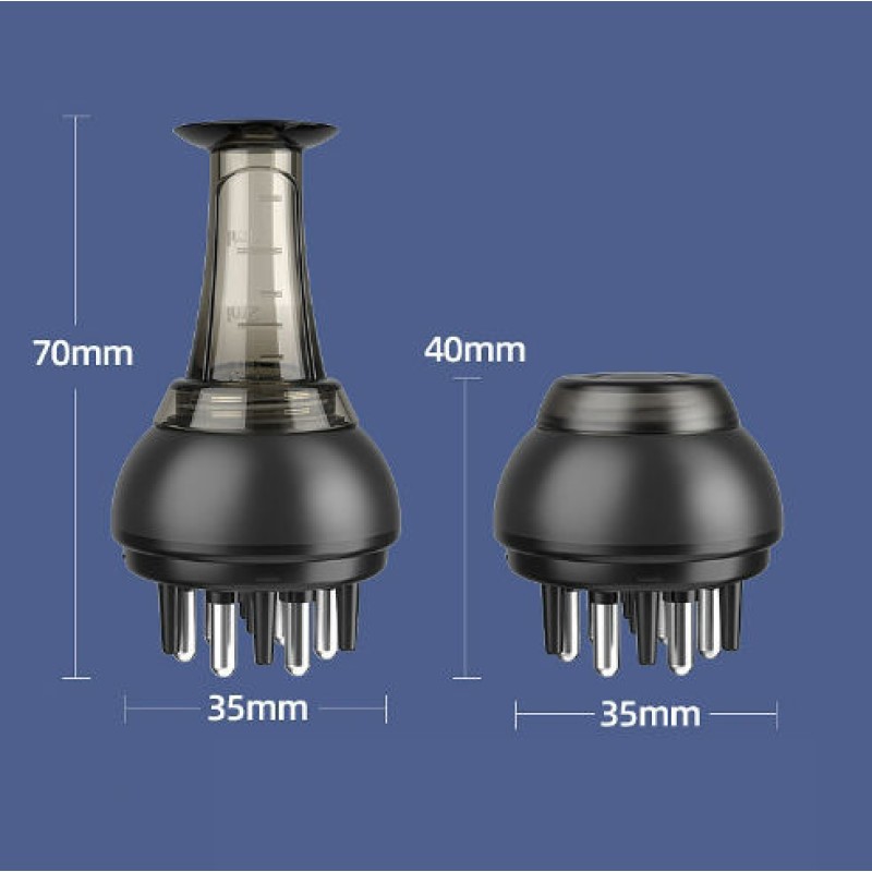 Portable Medicated Scalp Hair Massager Home Mini Anti-hair Loss Regeneration Comb Growth Comb Applicator for Hair Care