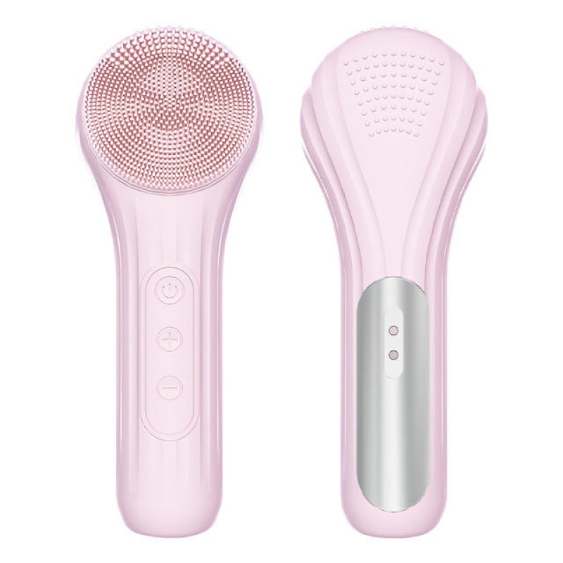 Sonic Waterproof Silicone Facial Cleansing Brush Electric Heated Exfoliating Face Scrubber Cleanser With Massage for Men Women
