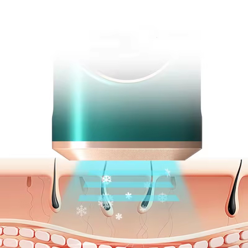 Hot Selling Sapphire Ice Cooling Handheld IPL  Epilator Painless Freezing Hair Remover Women Men Beauty Personal Care