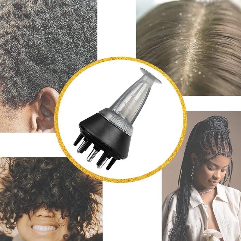 Beauty Equipment Head Electric Oil Applicator Comb Therapy Anti Hair Loss Hair Growth Device Electric Scalp Massager