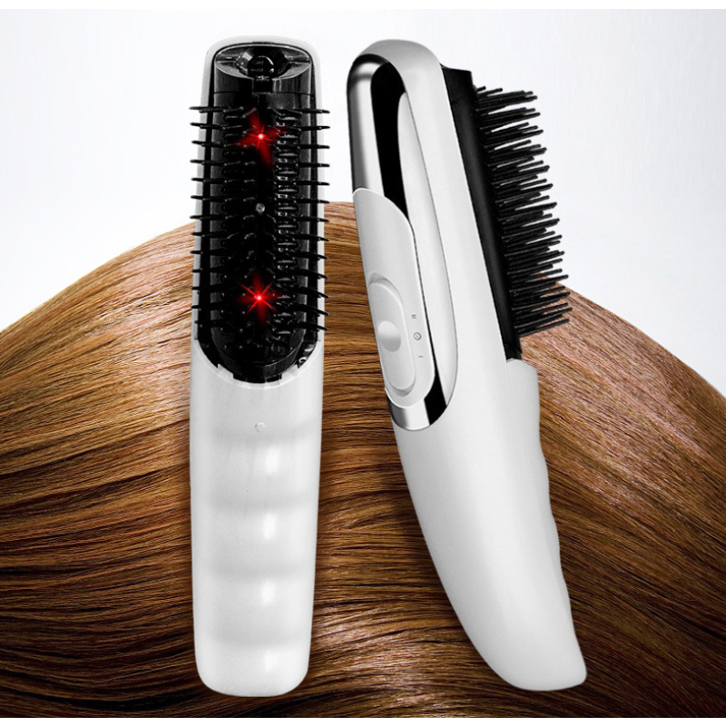 Infrared Laser Hair Growth Comb Styling Hair Loss Growth Treatment Vibrating Comb Hair Scalp Massager Silicone Head Massager