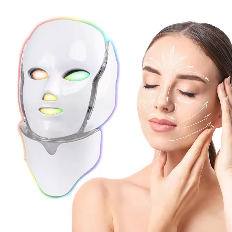 Beauty 7 Color Light Therapy Skin Wrinkle Face Skin Care  Home Use Led Face Mask Light Therapy