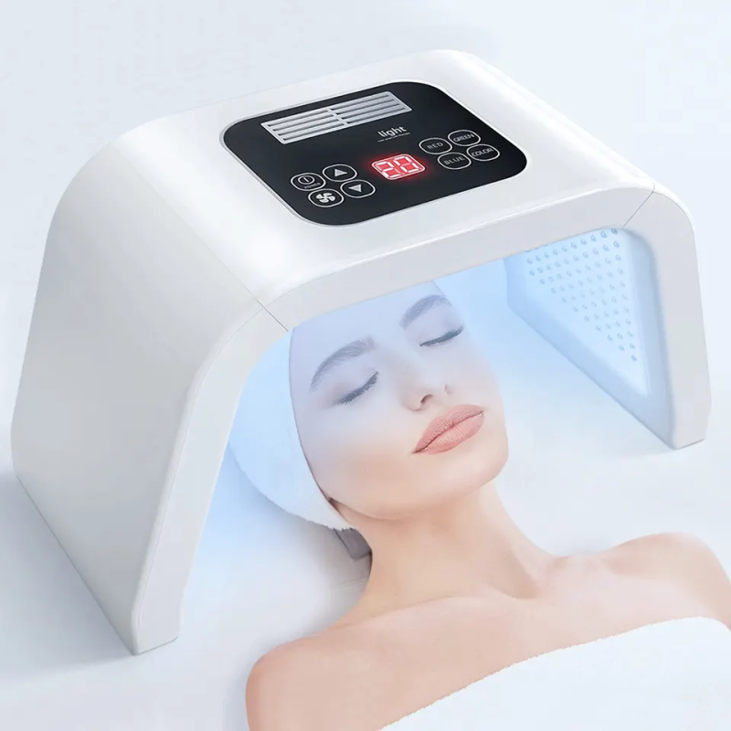 Hot Selling Beauty Salon Led Facial Treatment Machine, 7-color Photon Lamp Anti Wrinkle Pdt Facial Hydrotherapy Device