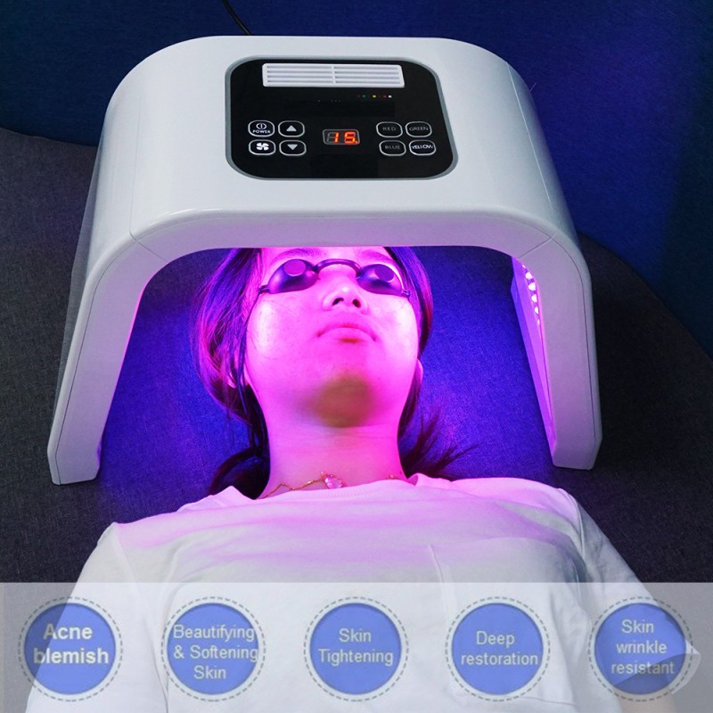 Household Skin Rejuvenation Salon 7-color PDT LED Photon Heating Threatens Face and Body Facial Mask Machine