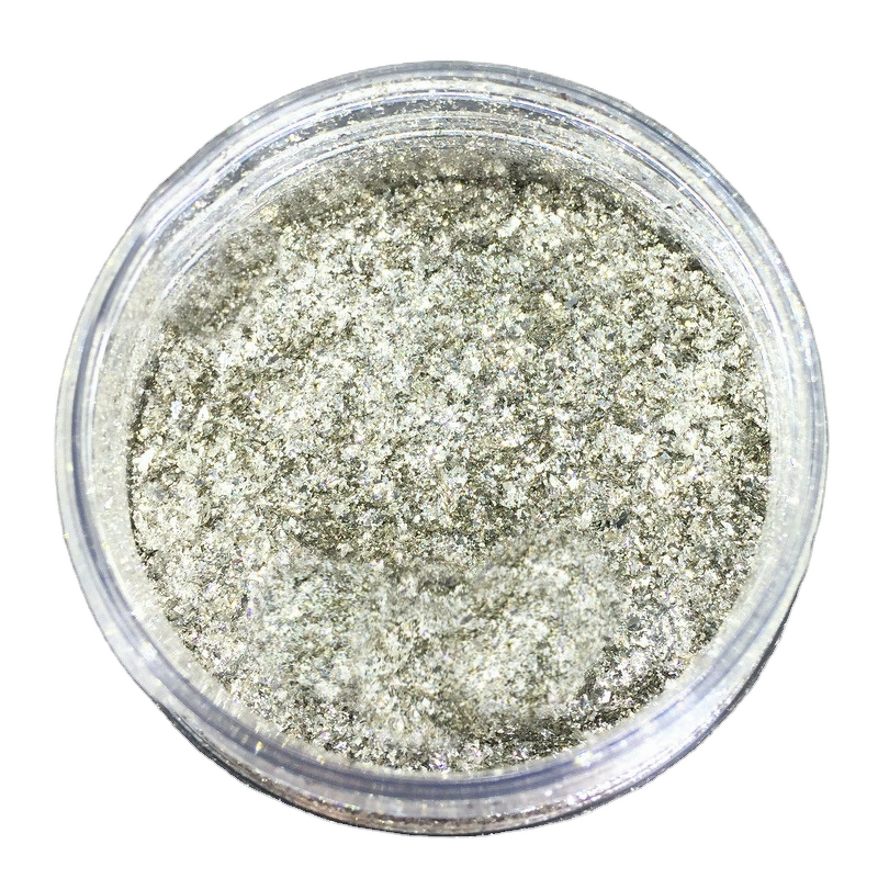 Pearl Pigment Supplier - Silver Glass Shiny Colorful for Leather Paint