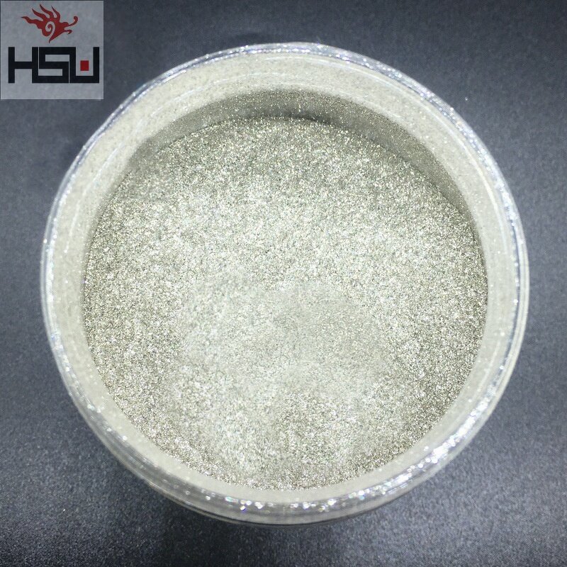 Pearl Pigment Supplier - Silver Glass Shiny Colorful for Leather Paint