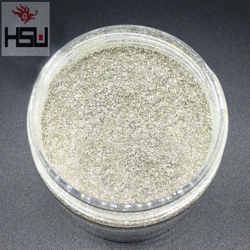 Pearl Pigment Supplier - Silver Glass Shiny Colorful for Leather Paint