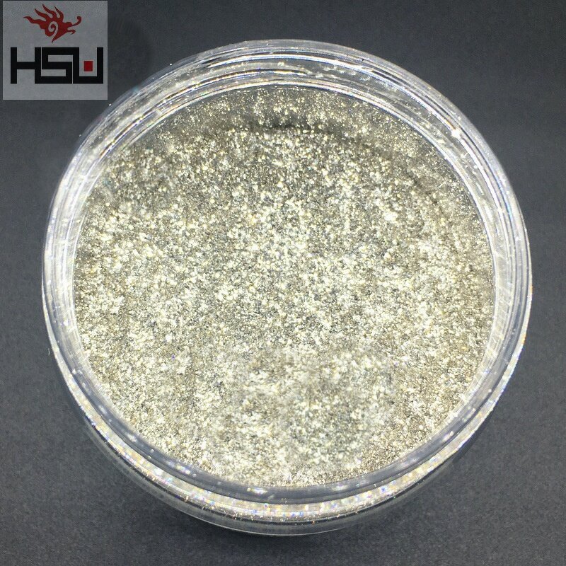 Pearl Pigment Supplier - Silver Glass Shiny Colorful for Leather Paint