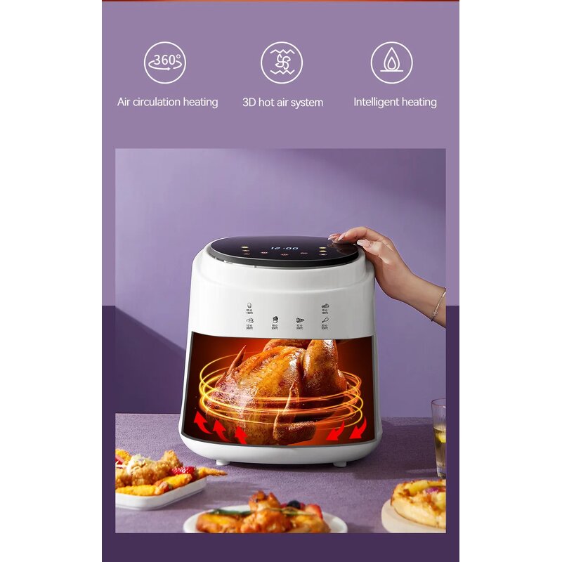 Air Fryer Manufacturer - 4.1-5L Smart 6 in 1 Digital Touch Non-stick