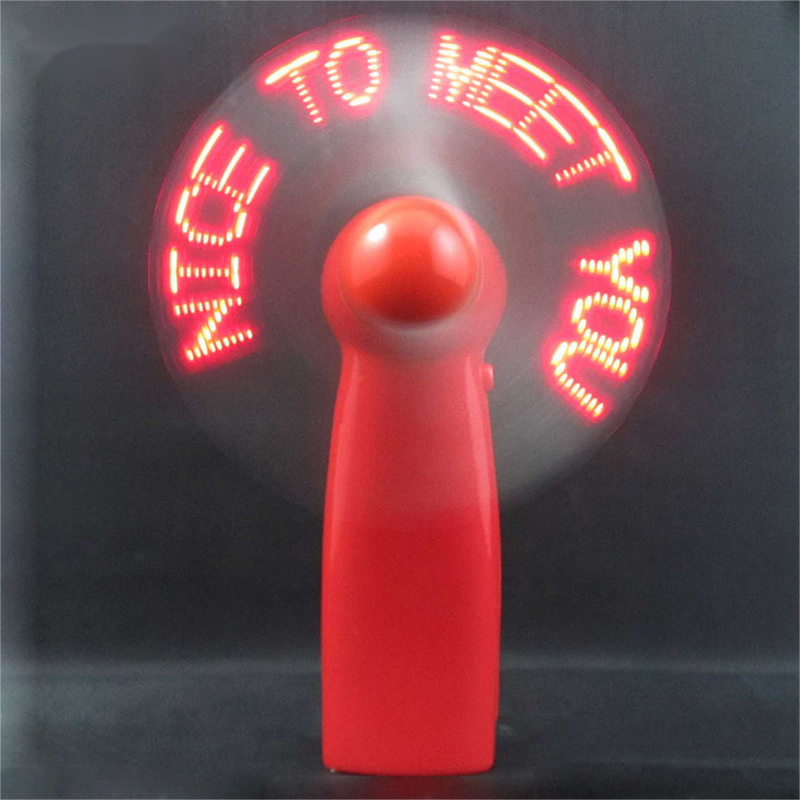 Mini Fan Manufacturer - Customized Battery Powered Programmable LED Display