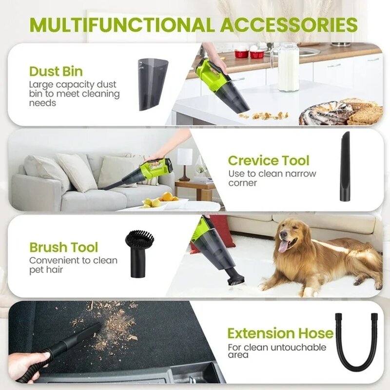 Handheld Vacuum Cleaner Supplier - 120W Mini Portable Desktop Table Cleaner