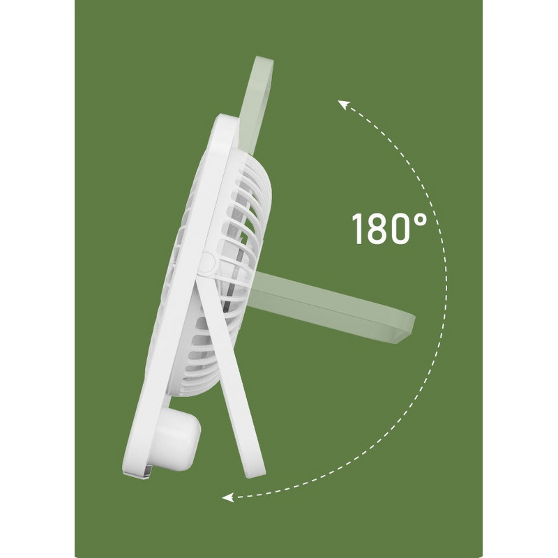 Table Fan Factory - Rechargeable Portable 180 Degree Tilt Folding Desk
