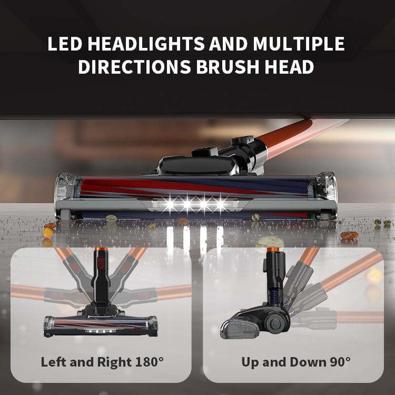 Handheld Vacuum Cleaner Manufacturer - Cordless Cyclone with LED Light Pet Friendly