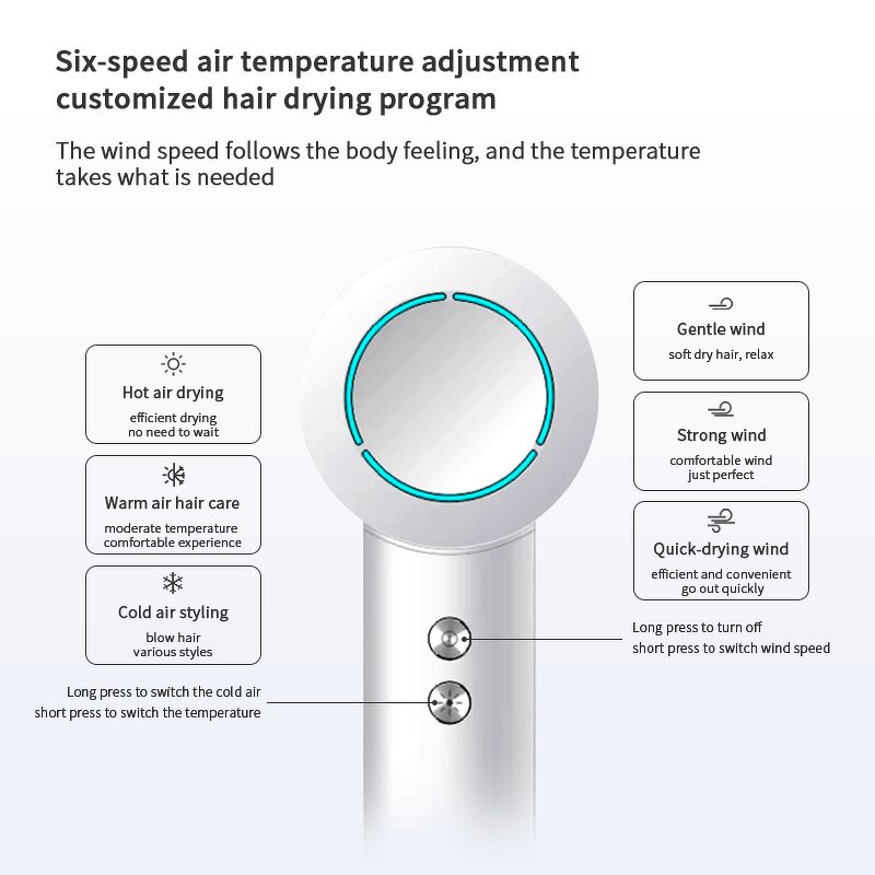 Hair Blow Dryer Factory - Customization High Speed Anion with Concentrator