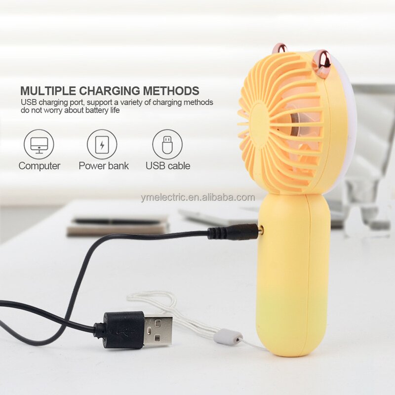 Portable Fan Manufacturer - USB Rechargeable Handheld Mini Foldable LED