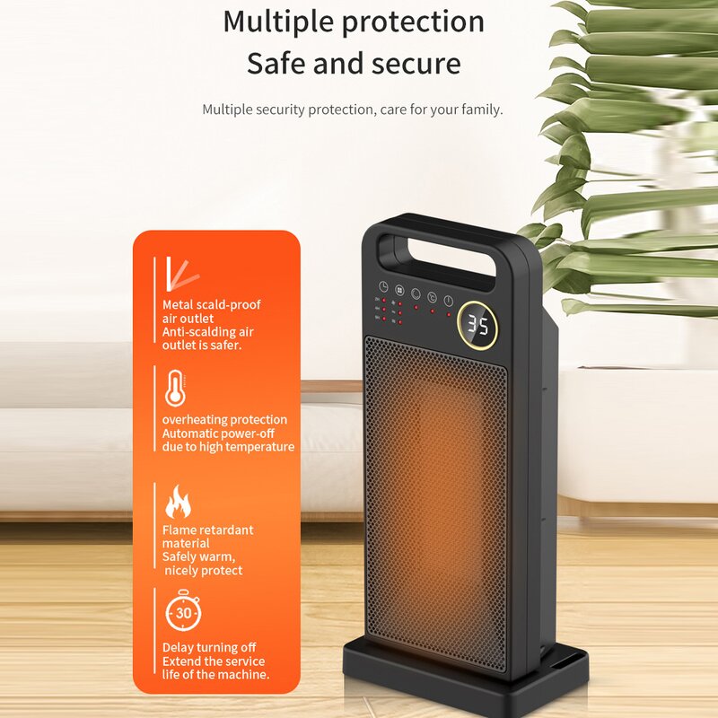 Ceramic Heater Manufacturer - Portable Home Room Remote Control Touch Panel