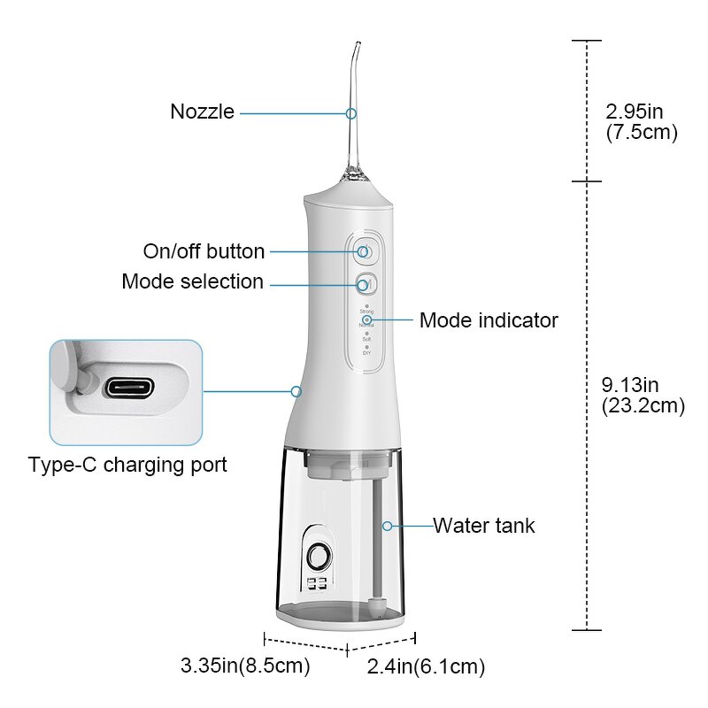 Water Flosser Factory - Electric Portable for Dental Care IPX7 Waterproof