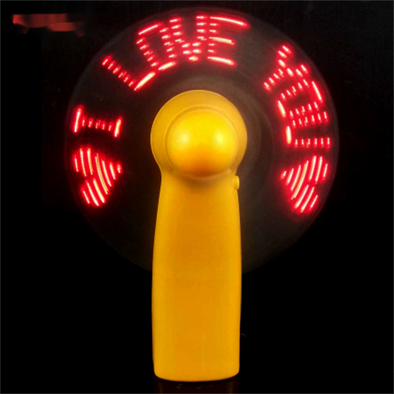 Mini Fan Manufacturer - Customized Battery Powered Programmable LED Display