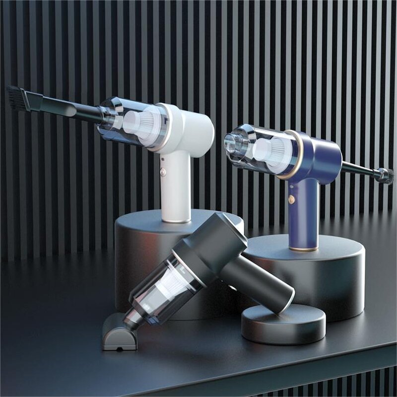 Wireless Car Vacuum Factory - Portable Blowing Suction Integrated with Light