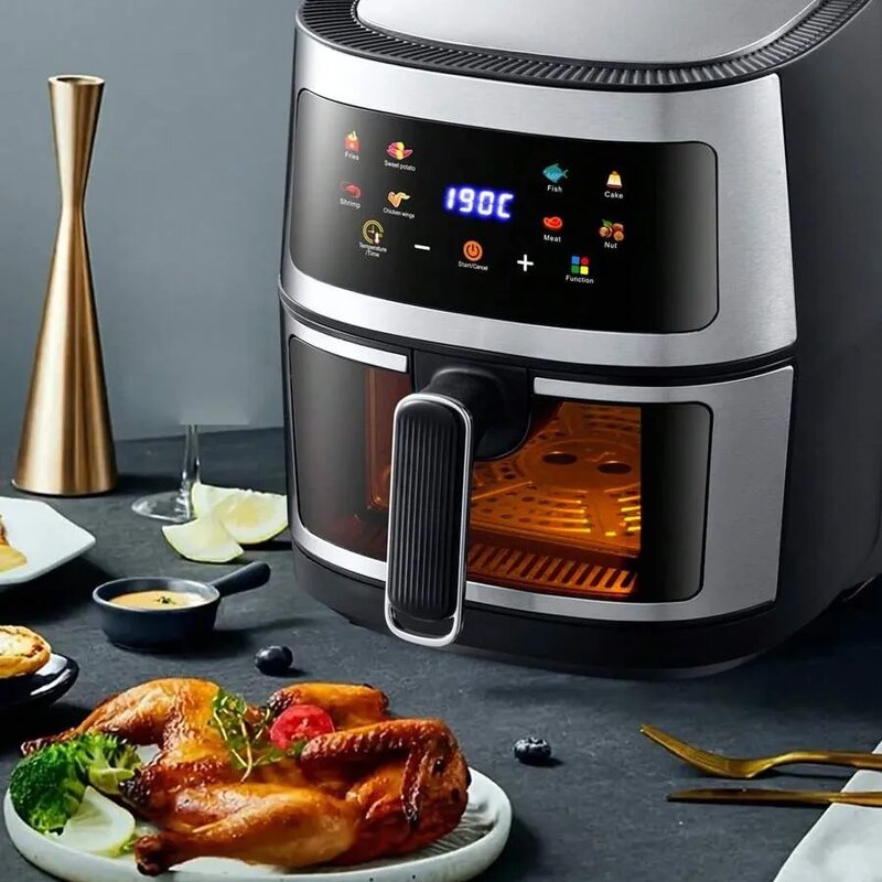 Custom Air Fryer Manufacturer - 8L Nonstick Smart Digital Touch Screen
