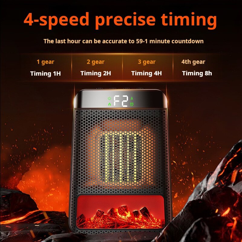 Flame Heater Factory - Customisable LED Screen Timed Overheating Protection