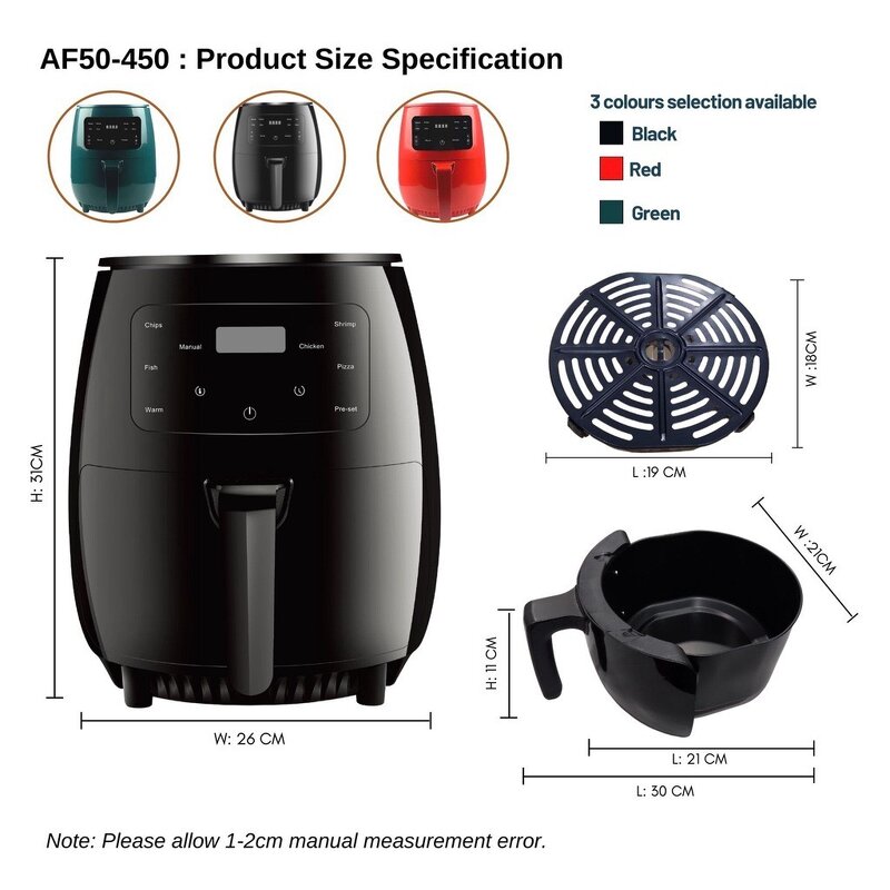 Air Fryer Manufacturer - Factory Direct Sale Touch Digital 4.5L 6L
