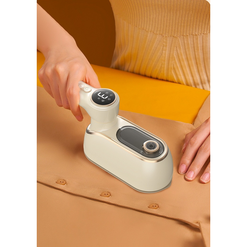 Handheld Garment Steamer Factory - Wet Dry Electric Steam Iron Titanium Base