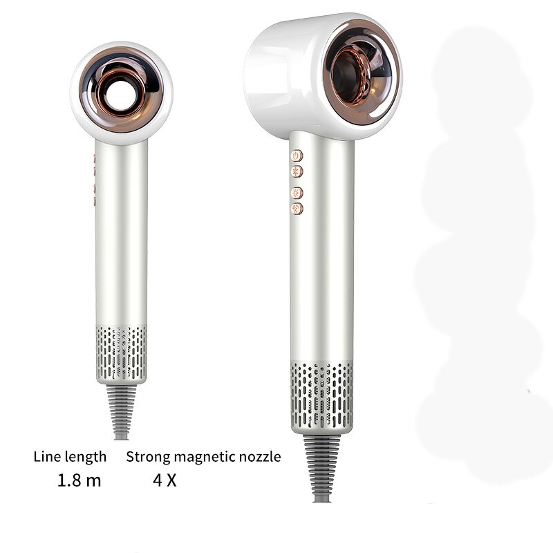 Hair Dryer Attachment Manufacturer - Professional Gold Hot Air Nozzle LED Light