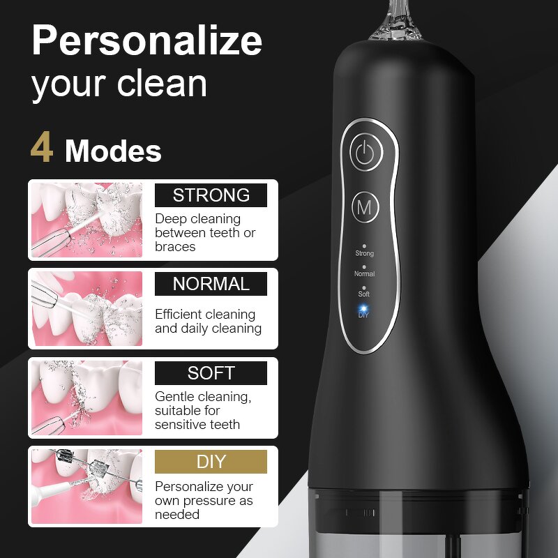Teeth Cleaner Manufacturer - 300ML Cordless IPX7 Waterproof Household Flosser