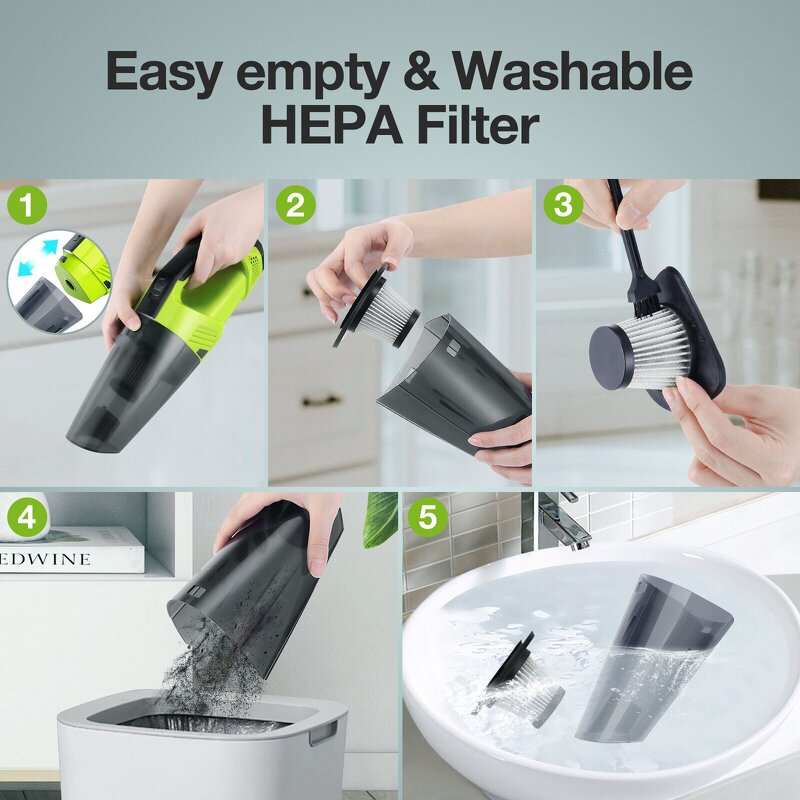 Handheld Vacuum Cleaner Supplier - 120W Mini Portable Desktop Table Cleaner