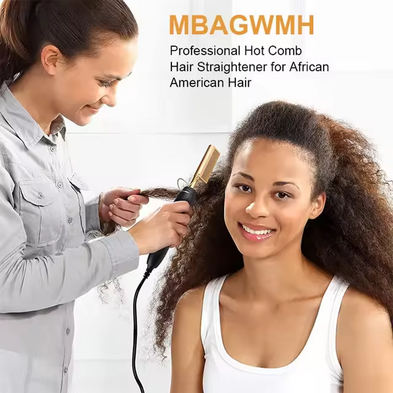 Hair Straightener Factory - 210 Degrees Flat Iron Heated Hotcomb Fast