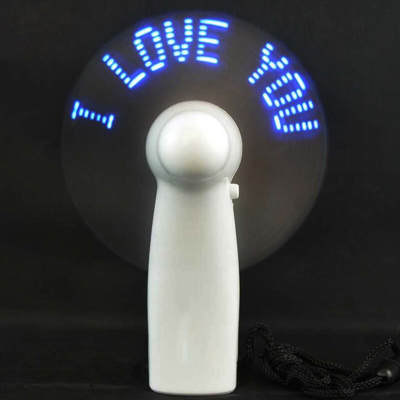 Mini Fan Manufacturer - Customized Battery Powered Programmable LED Display