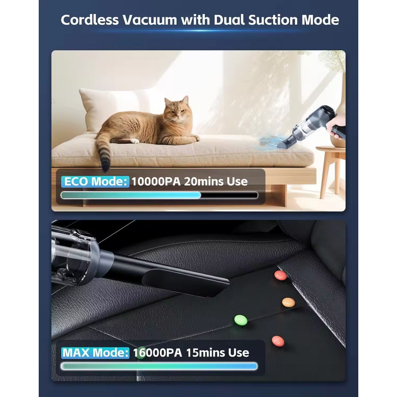 Cordless Vacuum Cleaner Supplier - Wholesale 2-in-1 Blow & Suck Handheld Mini