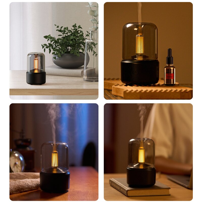 Essential Oil Diffuser Manufacturer - Candlelight 120ml Cool Mist Maker LED Light