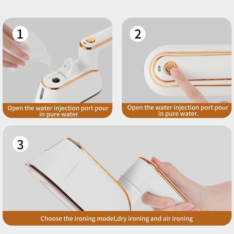 Electric Garment Steamer Factory - Automatic Anti-Dry Burning 1300W Household